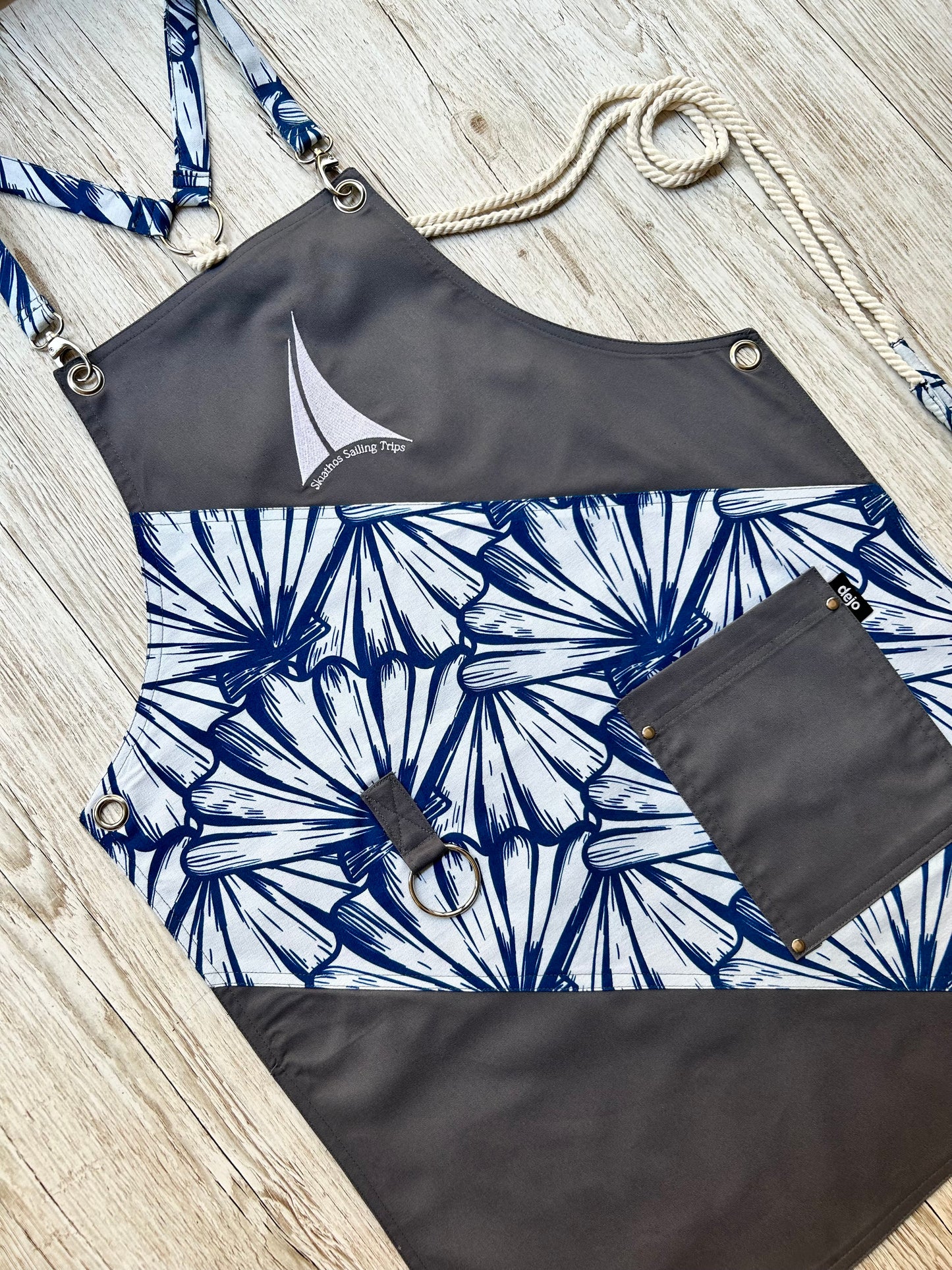 Grey Aegean Apron