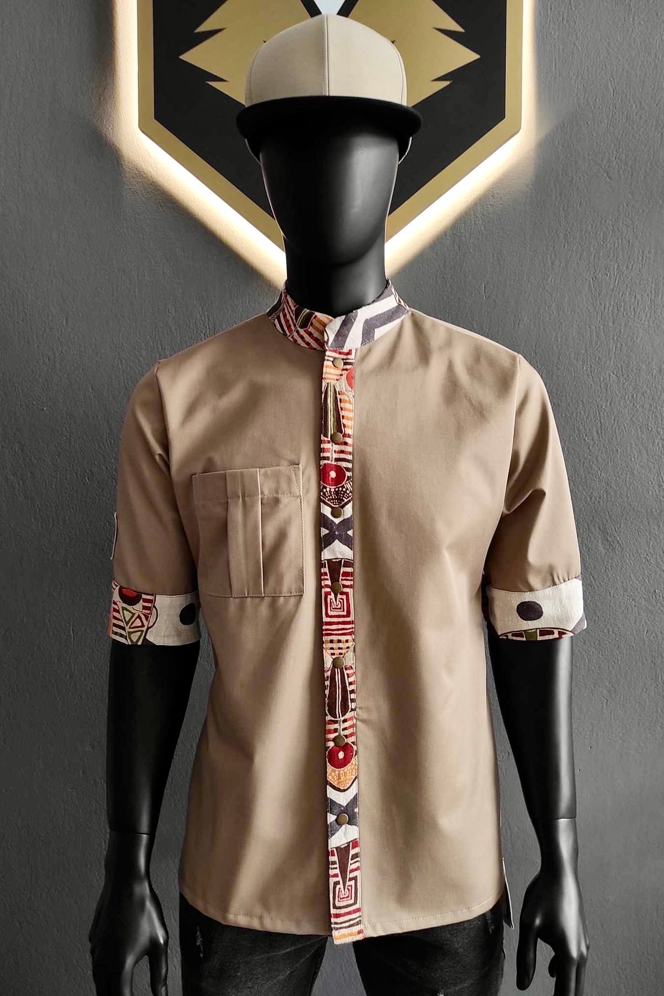 MASKS JACKET BEIGE – Dejo Handmade Aprons and more