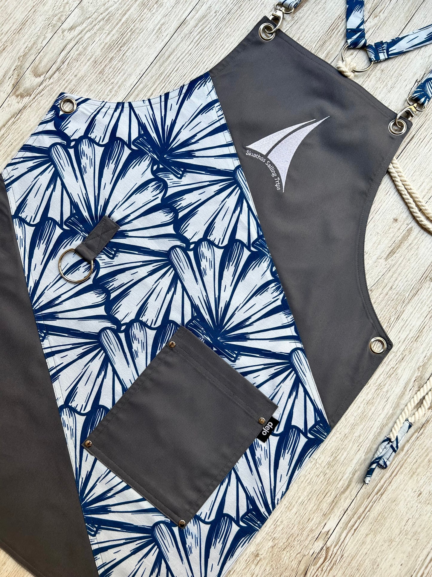 Grey Aegean Apron