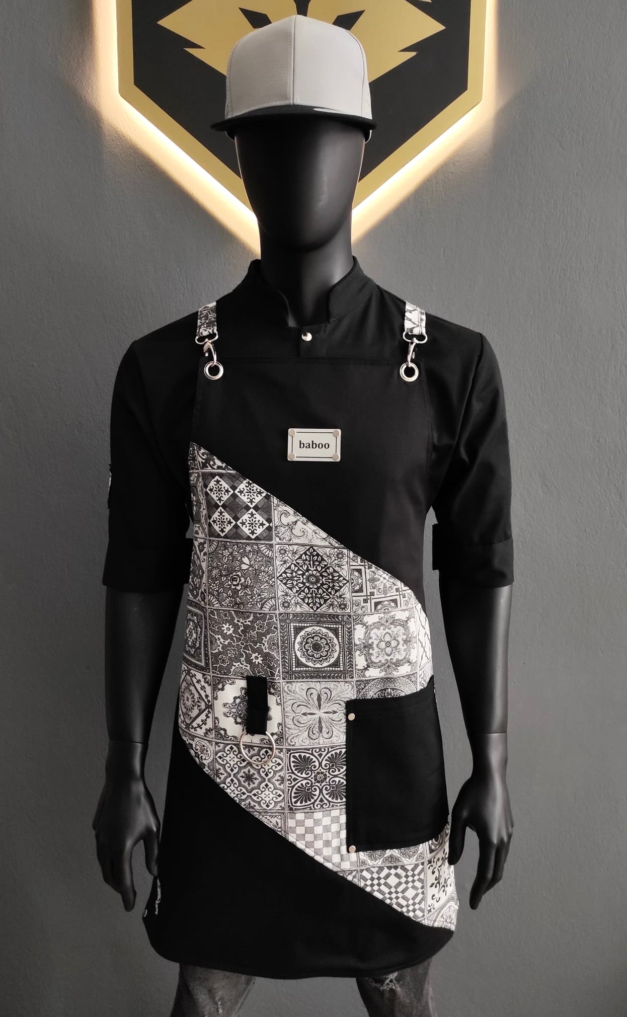 Apron Black Mosaic