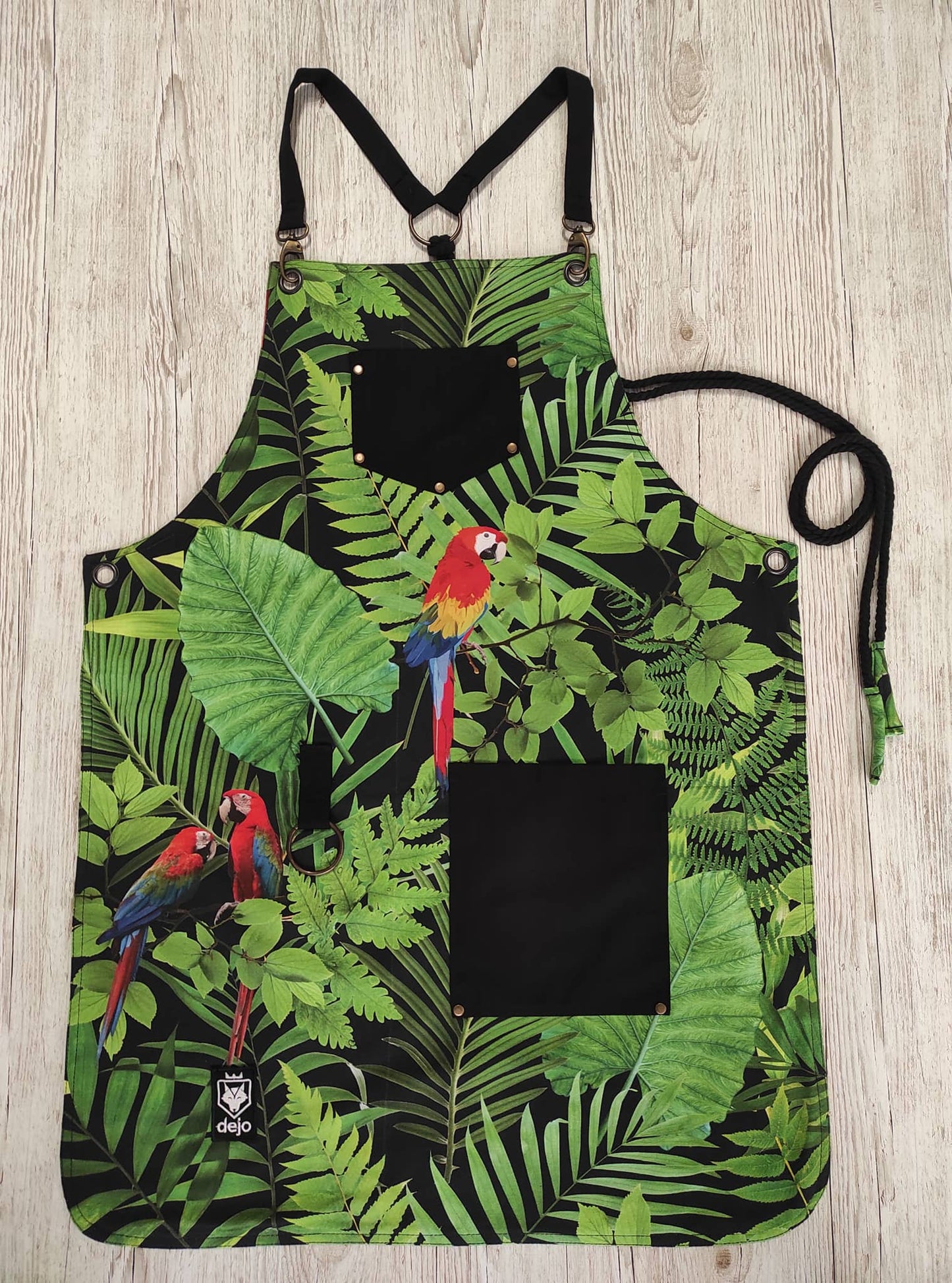 Apron Red Parrot