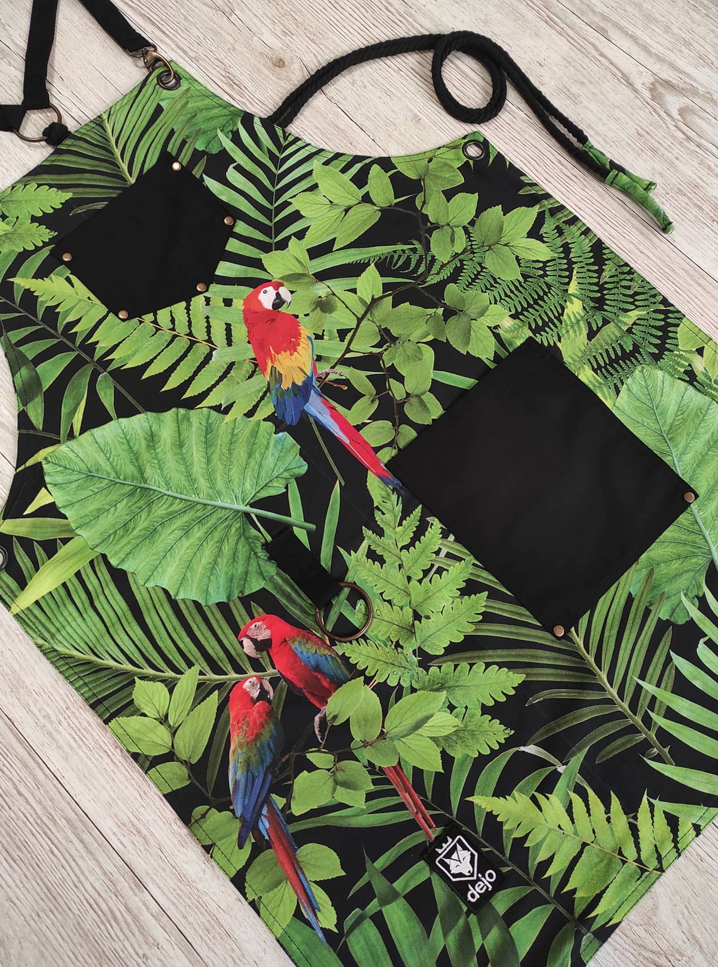 Apron Red Parrot