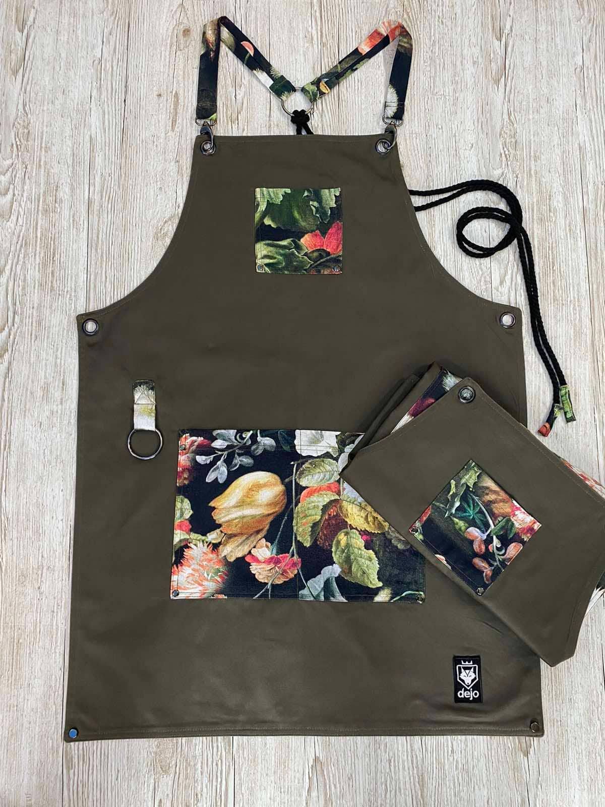 Apron khaki rose