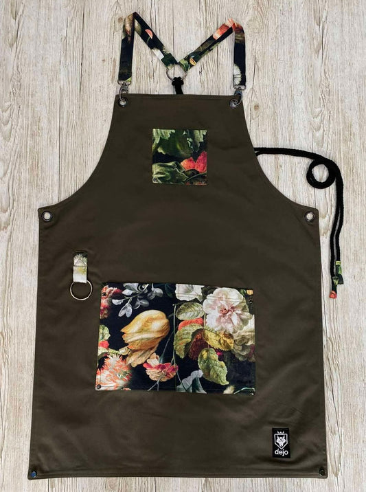 Apron khaki rose