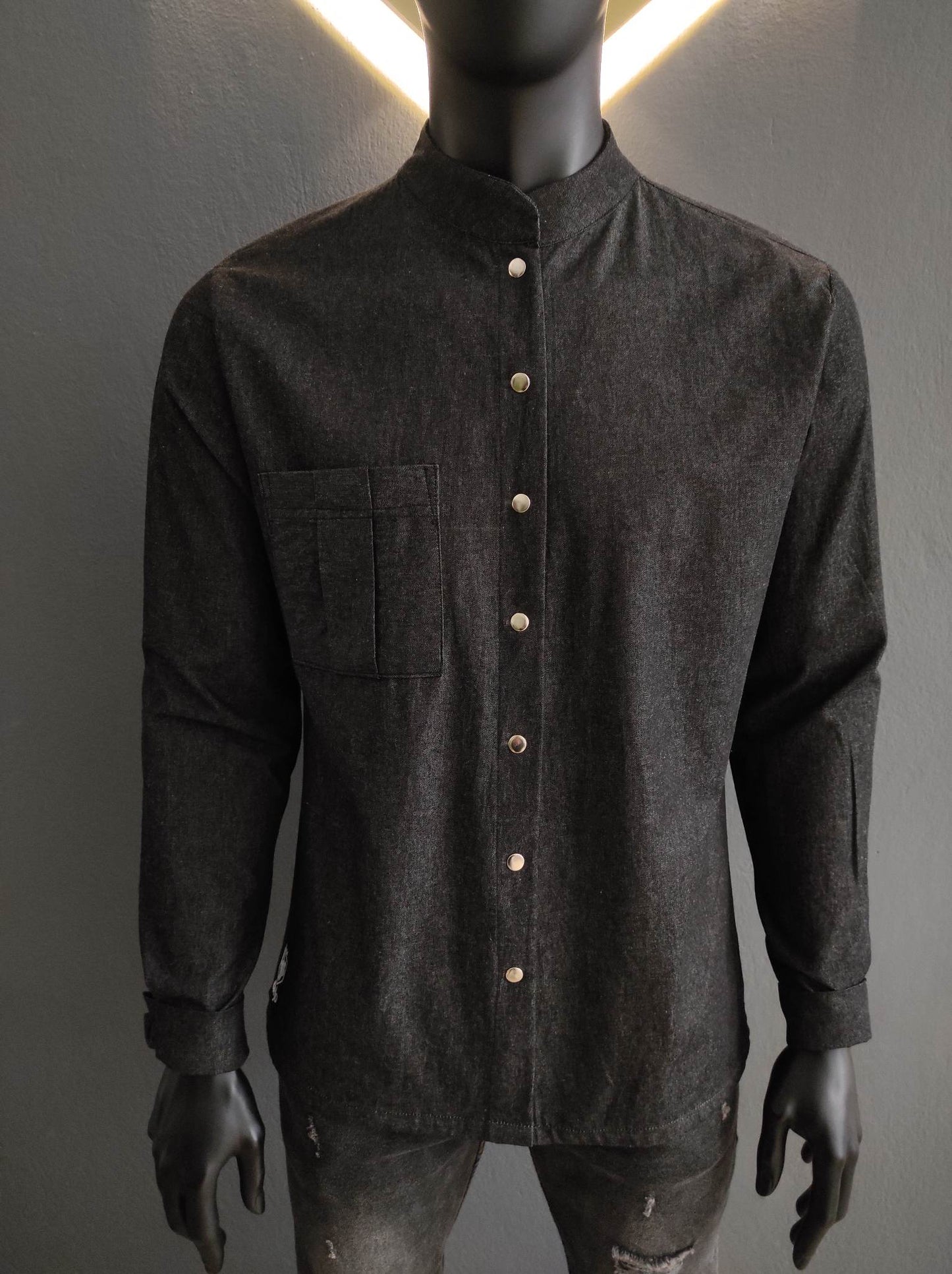 BLACK DENIM FABRIC