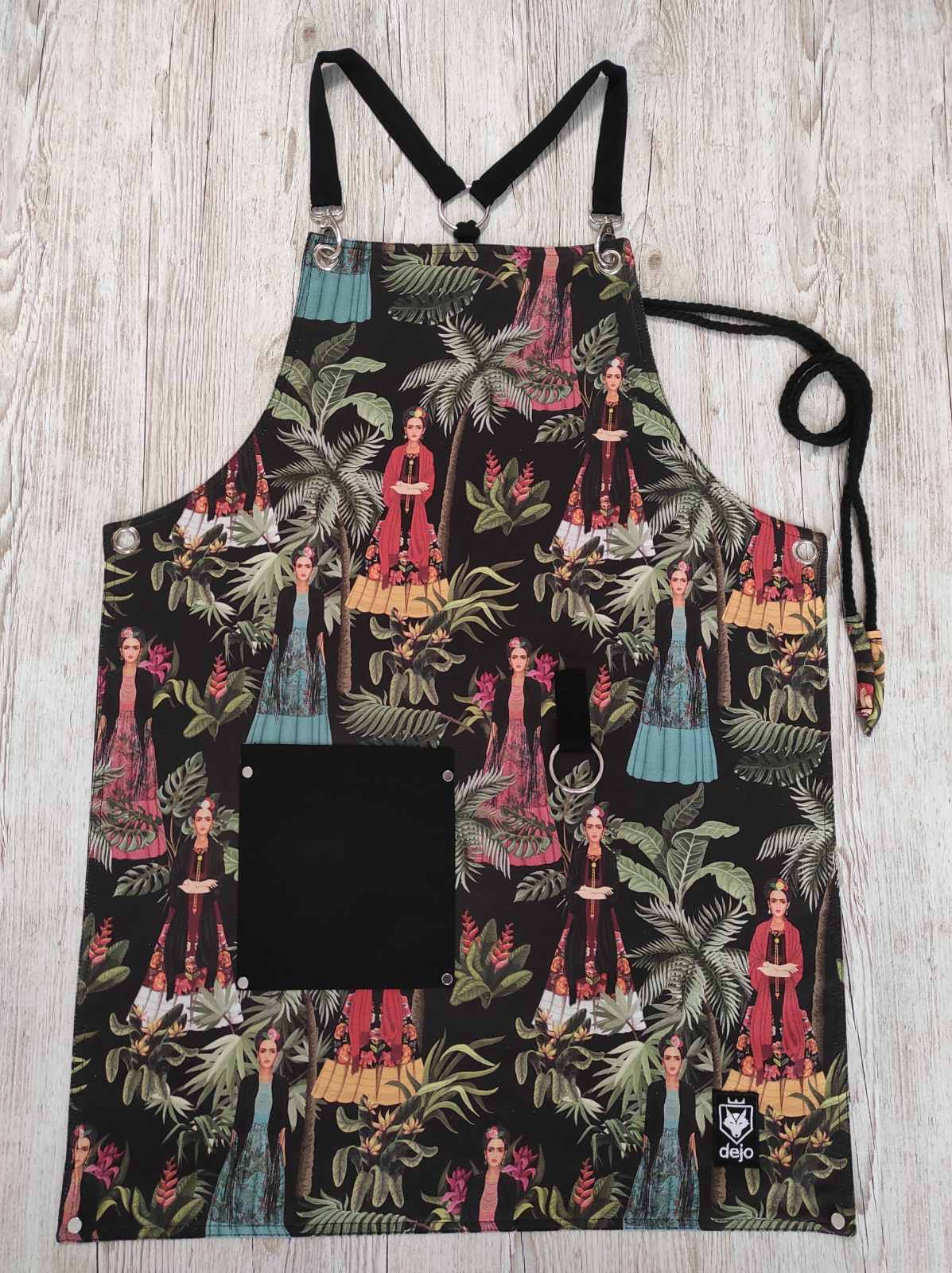 Frida Khalo (Black) Apron